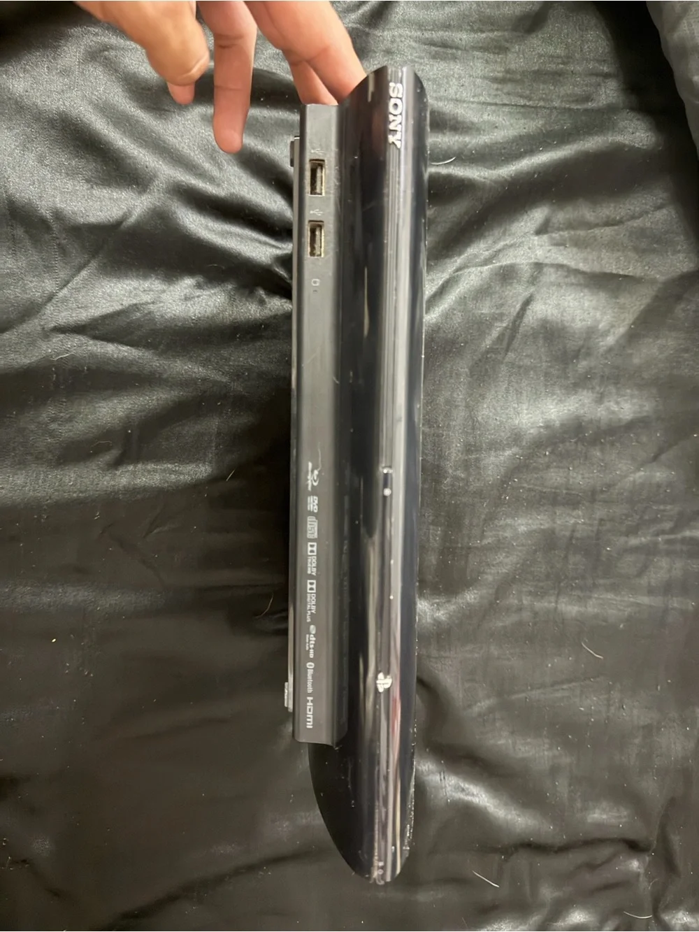 PS3 with headset and controller